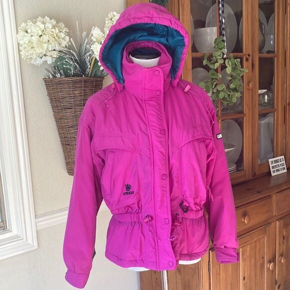 Barbie Pink Alpine Design Gore-Tex Hooded Snow Winter Jacket Size Medium - Picture 1 of 14